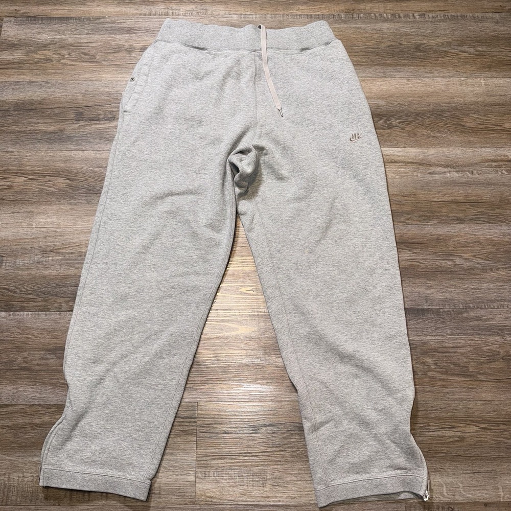 VTG Nike Sportswear Sweatpants Mens XL Gray Zipper Ankle Button Pockets
